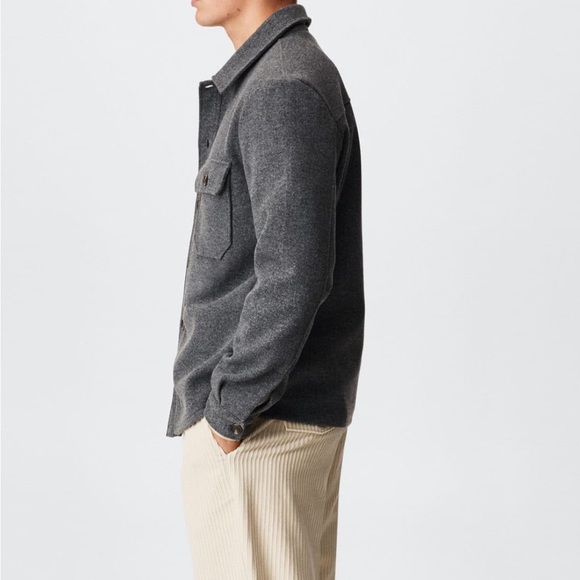 MANGO Textured Overshirt - Picture 4 of 8